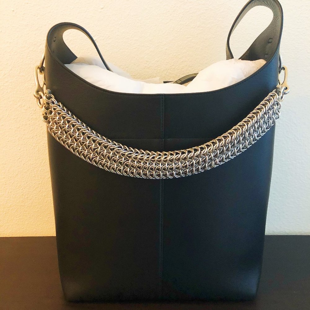 Alexander Wang Black Genesis Chain Hobo Bag